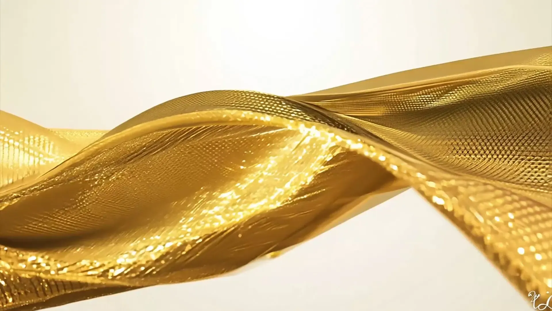 Elegant Gold Drapery Background for Luxury Product Videos